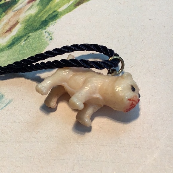 VINTAGE 1940’s CRACKER JACK CELLULOID CHARM PRIZES, SET of 5, 4 dogs, 1 horse - Picture 2 of 16